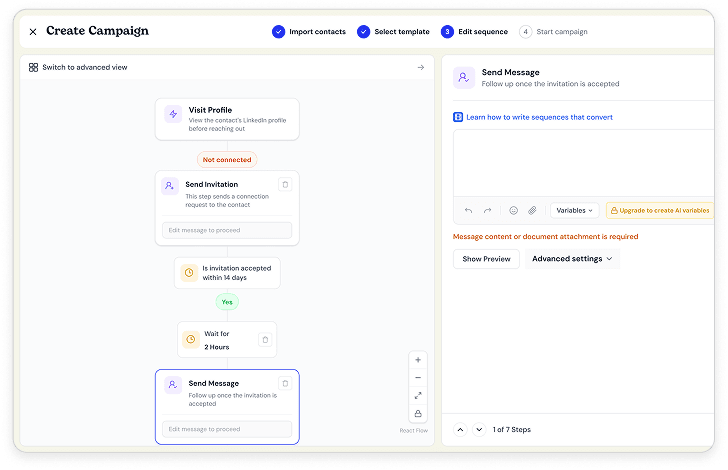 Start conversations and get replies