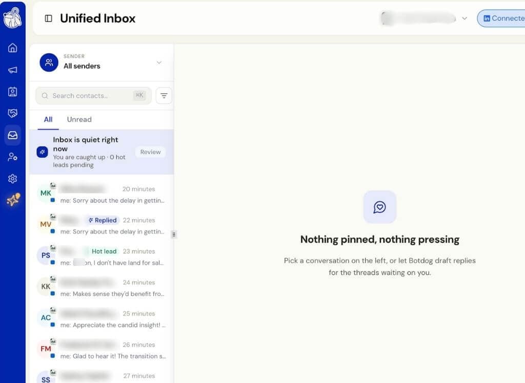 Fixed: Unified Inbox Looked Empty on "All Senders" screenshot
