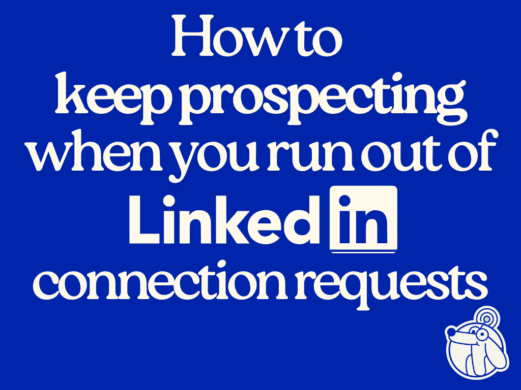What to do when you run out of LinkedIn connection requests (profile visit strategy)