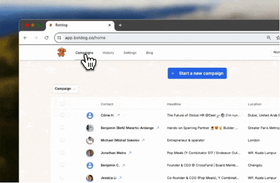 Blacklist: Refine your outreach by excluding specific profiles screenshot