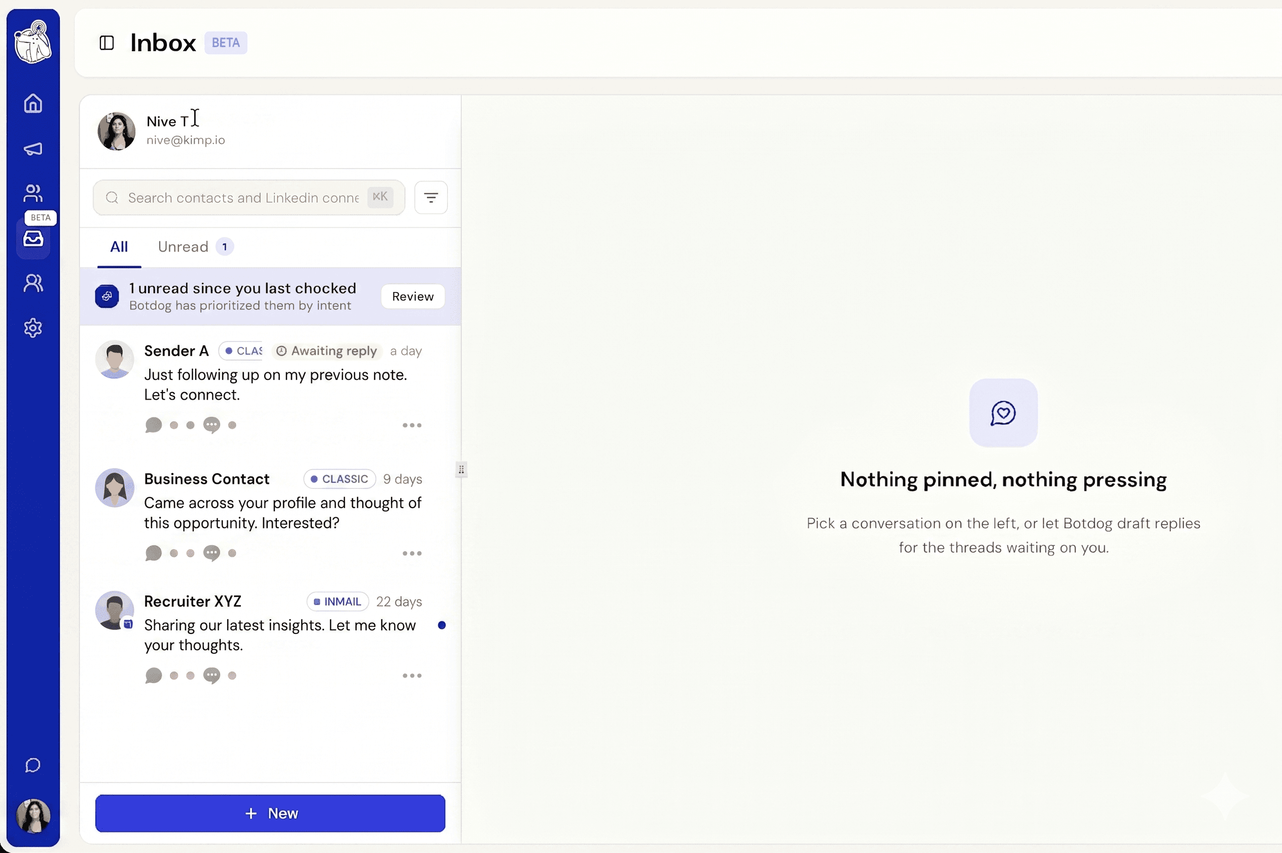 Introducing the Unified LinkedIn Inbox screenshot