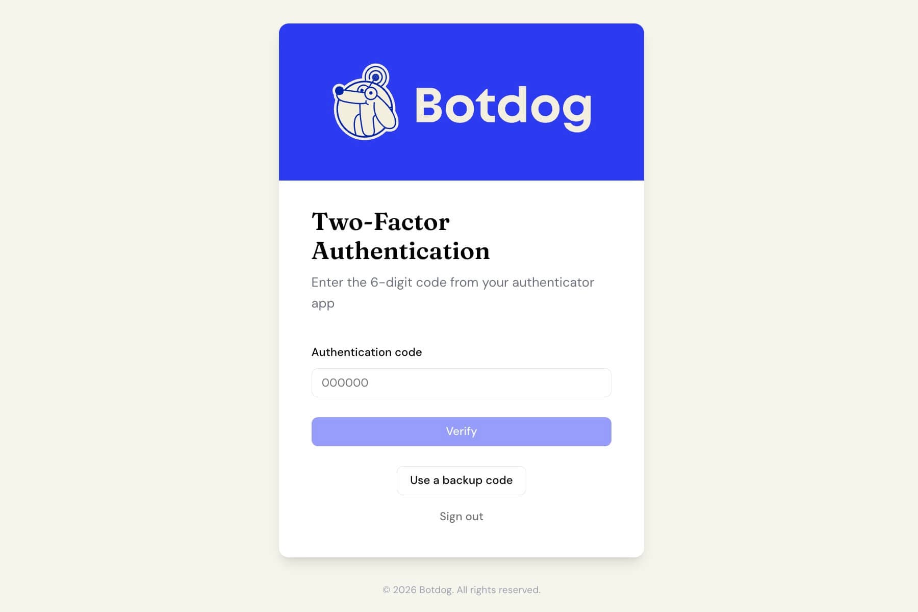 Two-factor sign-in now takes you where you were headed screenshot