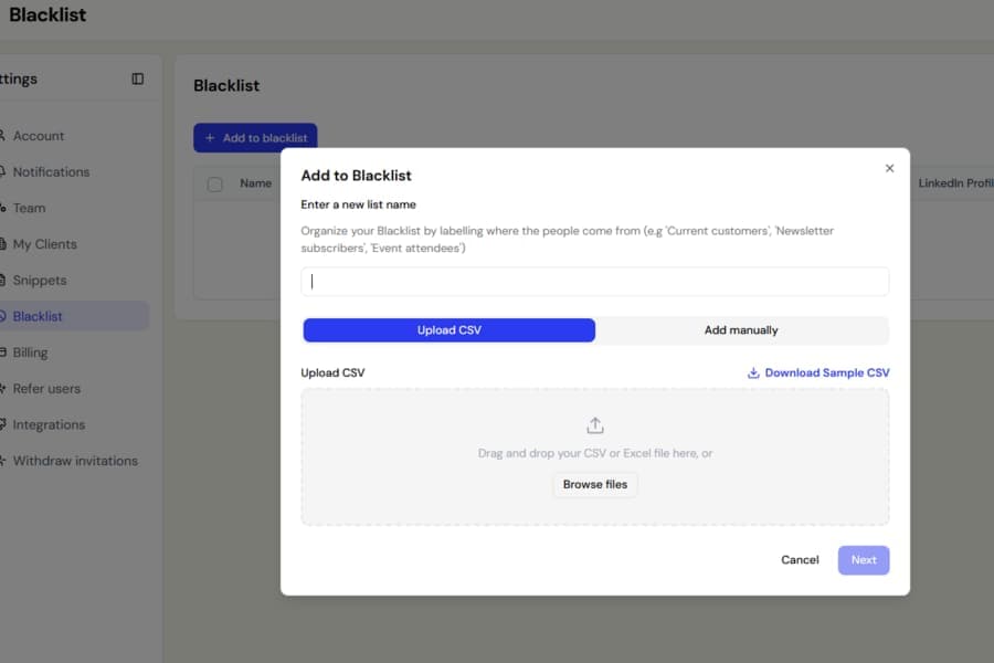 Your blacklist now stops campaigns already in progress screenshot